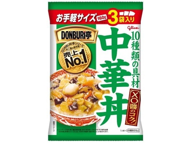 Glico DONBURI-tei 3-meal pack of Chinese rice bowls (10 pieces)