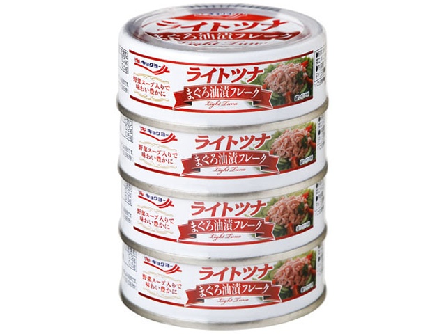 Kyokuyo Light Tuna Flakes in Oil, 70g x 4 (Purchase 20)