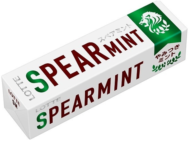 Lotte Spearmint Gum, 9 pieces (Purchase 15 pieces)
