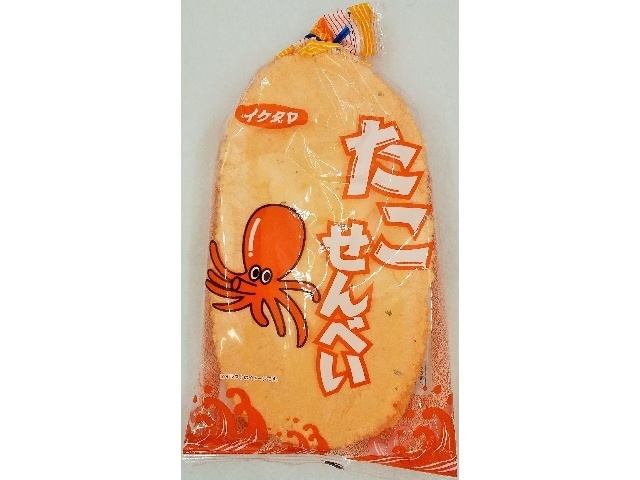 Ikedaya Confectionery Octopus Crackers, 7 pieces (Purchase Quantity: 12)
