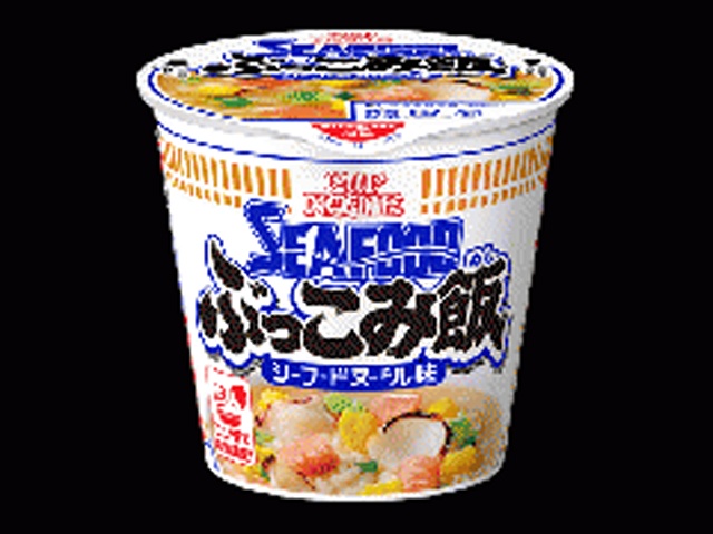 Nissin Cup Noodles Seafood Noodle Bukkomi Rice (Purchase of 6)