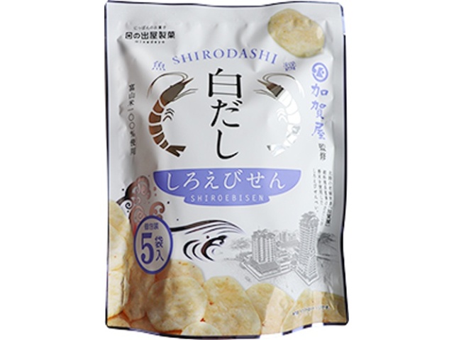 Hinodeya White Dashi Shrimp Crackers (5 packs, 65g) [Purchase Quantity: 12]