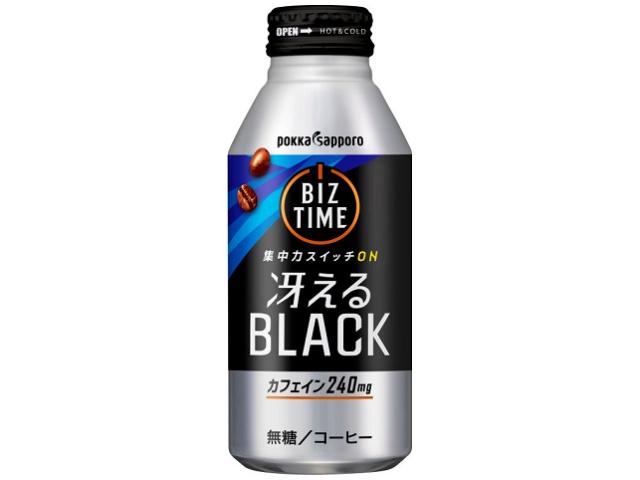 Pokka Sapporo Foods Biztime Saeru Black B Can 390g (Purchase 24 cans)