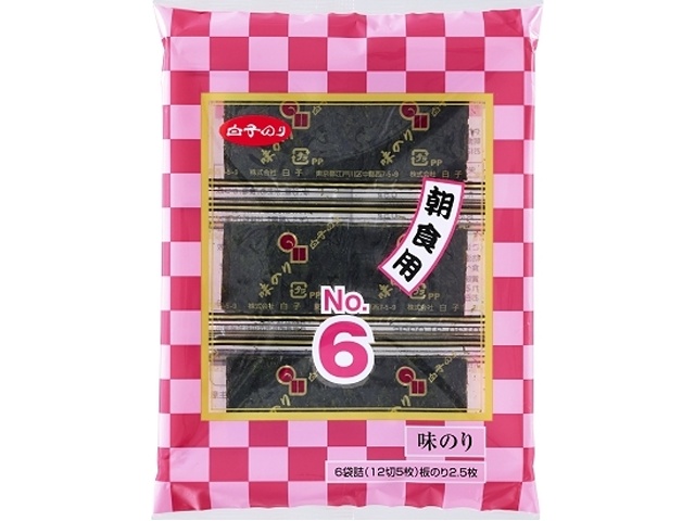 Korean Nori Milt Nori No. 6 Breakfast Pack (12 slices, 5 sheets) [This Month's Special Sale: Dried Food] Special Order Item [Purchase Quantity: 40]