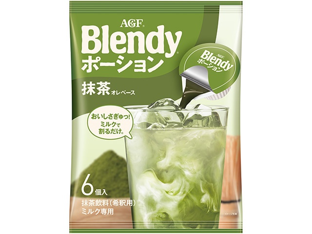 Blendy Portion Matcha Au Lait Base (6 pieces) [Special Order Item] [Purchase Quantity: 12]