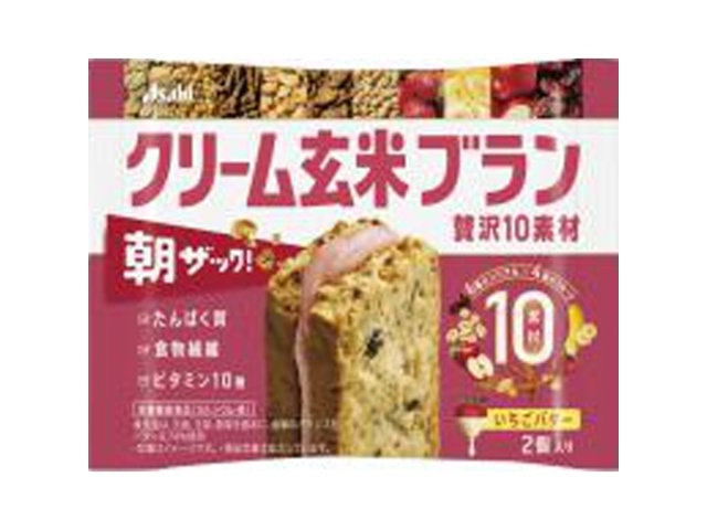 Asahi Group Foods Creamy Brown Rice Luxury 10-Ingredient Strawberry Butter (6 pieces)
