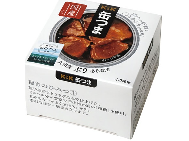 K&K Canned Simmered Kyushu Yellowtail, 150g (Special Order Item) [Purchase Quantity: 24]