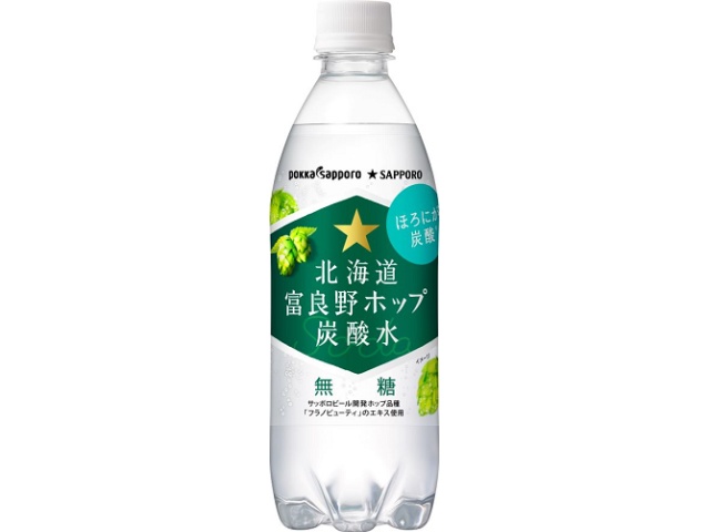 Pokka Sapporo Food Hokkaido Furano Hop Sparkling Water, 500ml (Special Order Item) [Purchase Quantity: 24]
