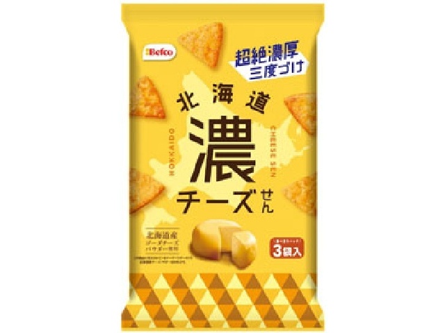 Kuriyama Rice Crackers Hokkaido Rich Cheese Crackers, 17g x 3 bags (Special Order Item) [Purchase Quantity: 12]