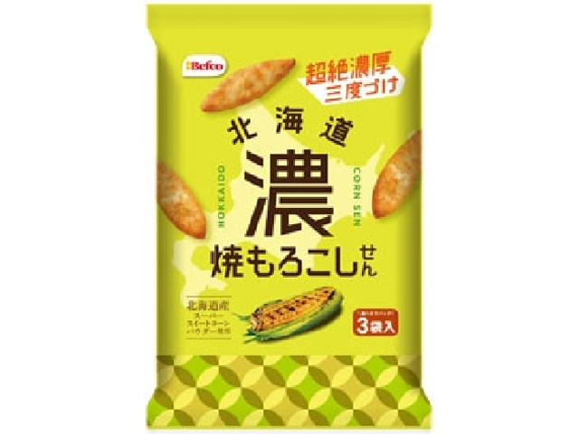 Kuriyama Rice Crackers Hokkaido Koyaki Morokoshi Senbei (17g x 3 bags) [Special Order Item] [Purchase Quantity: 12]