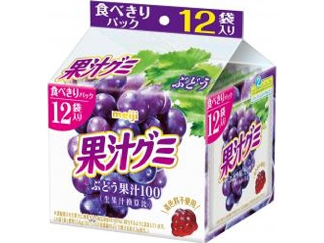 Meiji Grape Juice Gummy Smart Pack 163g (Pack of 15)