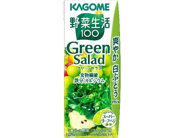 Kagome Vegetable Life Green Salad Paper 200ml (Pack of 24)