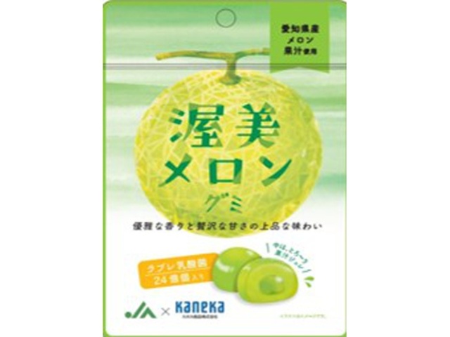 Kaneka Atsumi Melon Gummies with Lovere Lactic Acid Bacteria, 40g (Purchase 10)