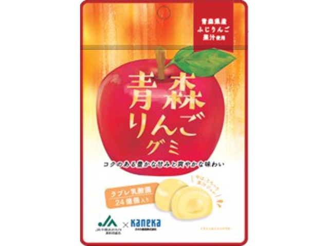 Kaneka Aomori Apple Gummy Candy with Love Lactic Acid Bacteria, 40g (Purchase 10)