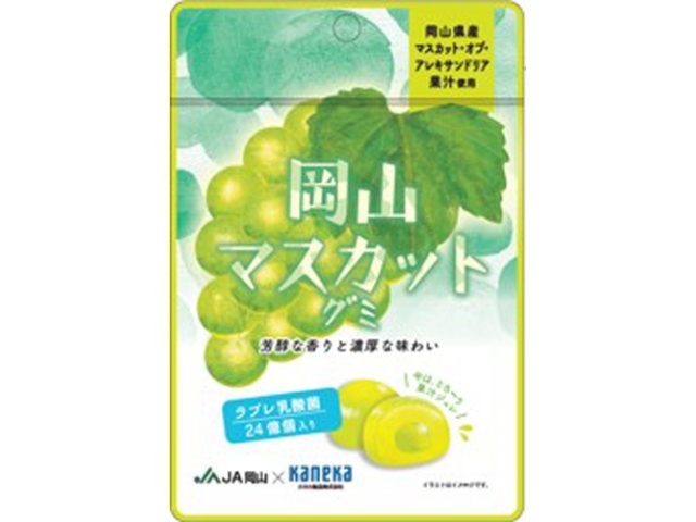 Kaneka Okayama Muscat Gummy Candy with Lovere Lactic Acid Bacteria, 40g (Purchase of 10)
