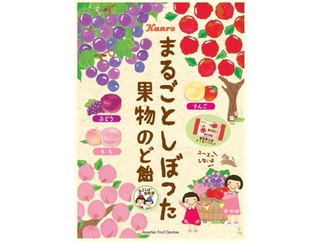 Kanro Whole Squeezed Fruit Throat Lozenges, 80g (Special Order Item) [Purchase Quantity: 48]