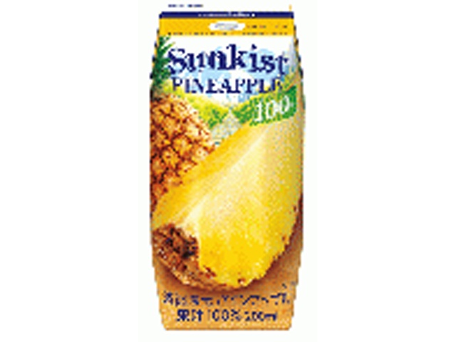 Sunkist 100% Pineapple 200ml (Special Order Item) [Purchase Quantity: 24]