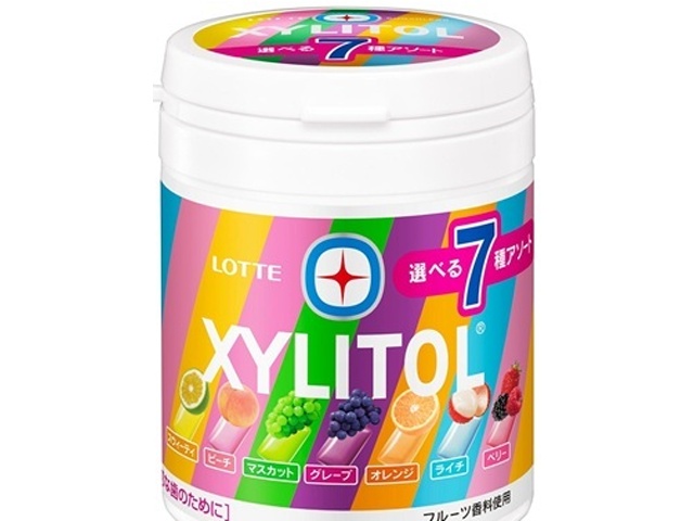 Lotte Xyligum 7-Variety Assorted Bottle, 133g (Purchase of 6)