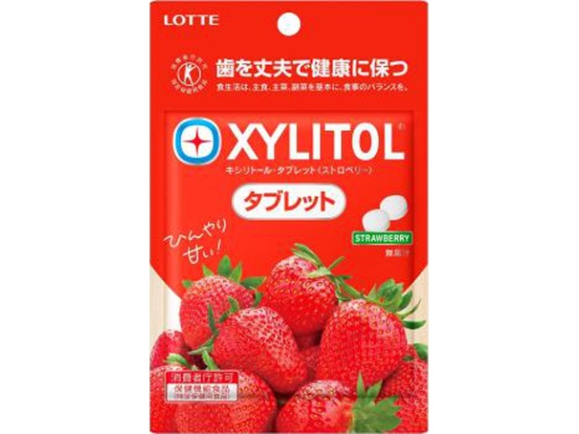 Lotte Xyli Tablets, Strawberry, 35g (Special Order Item) [Purchase Quantity: 80]