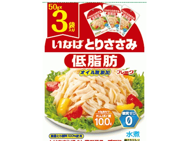 Inaba Chicken Fillet Flakes, Low Fat, 3 Packs (Special Order Item) [Purchase 20]