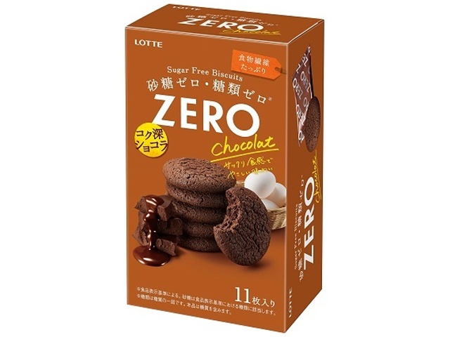 Lotte Zero Sugar Free Bis Chocolat 11 pieces  [Purchase 5 pieces]