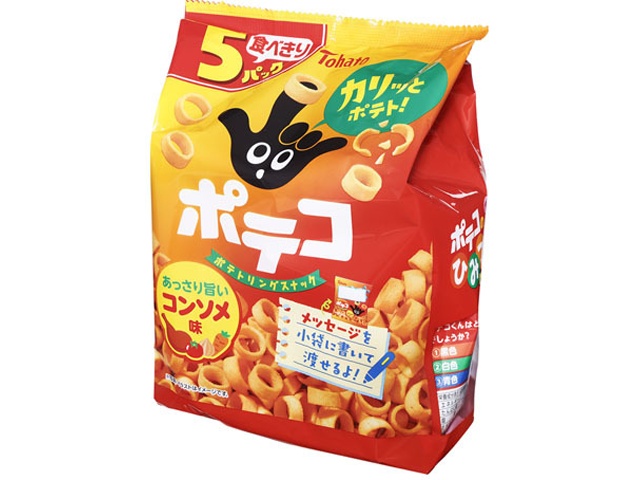Tohato 5P Potato Consomme Flavor (24) 19g x 5 bags (Purchase 12)