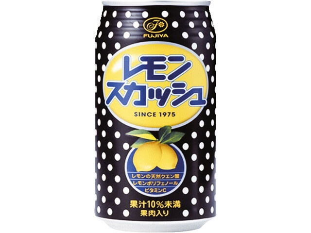 Fujiya Lemon Squash Can, 350g (Purchase 24 Cans) (Limited Quantity)