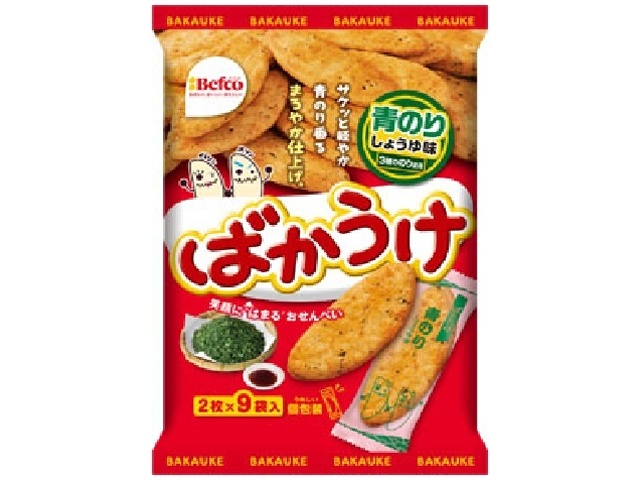 Kuriyama Rice Crackers Bakauke Green Nori 18 pieces [This month's special offer] [Purchase 12 pieces]