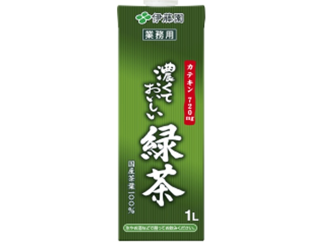Ito En Rich and Delicious Green Tea, 1L Paper Container, Commercial Use, Special Order Item [Purchase 6]