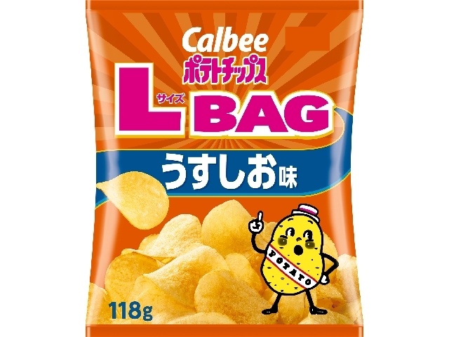 Calbee Potatoes, Large Bag, Lightly Salted, 118g (Special Order Item) [Purchase 12]