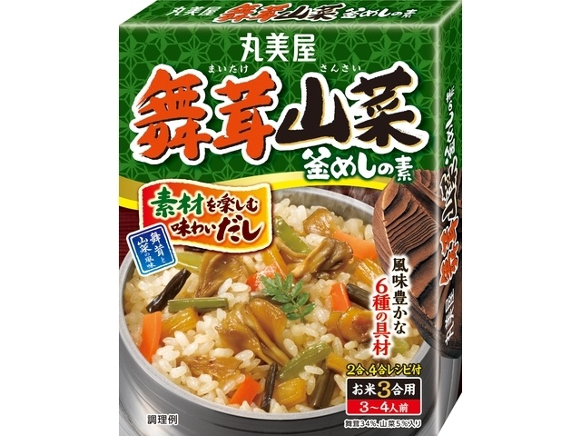Marumiya Maitake Mushroom and Mountain Vegetable Kamameshi Seasoning, 185g (Special Order Item) [Purchase Quantity: 40]