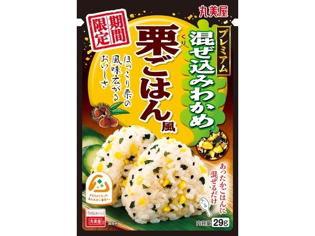 Marumiya Limited Edition Mixed Wakame Seaweed Chestnut Rice Flavor 29g [Purchase 10]