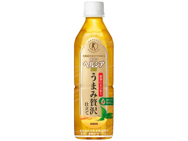 Kirin Healthia Green Tea, Luxurious Umami, 500ml (Special Order Item) [Purchase Quantity: 24]