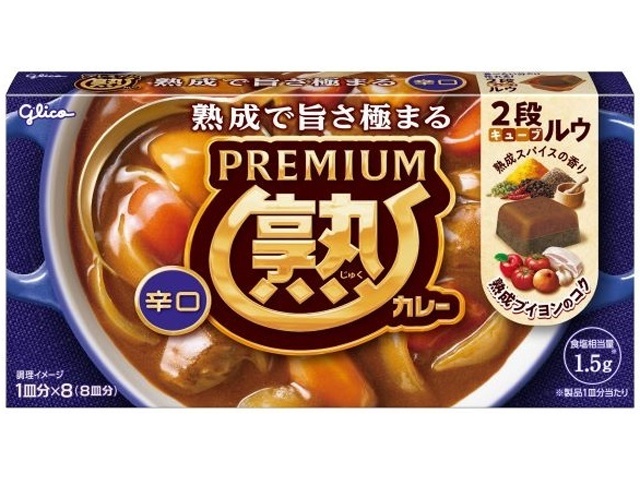Glico Premium Matured Curry, Spicy, 160g (Pack of 10)