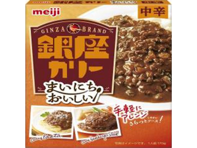 Meiji Everyday Delicious Ginza Curry, Medium Spicy, 170g (Purchase 5)
