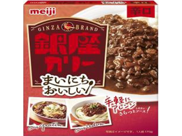 Meiji Everyday Delicious Ginza Curry, Spicy, 170g (Special Order Item) [Purchase 60]