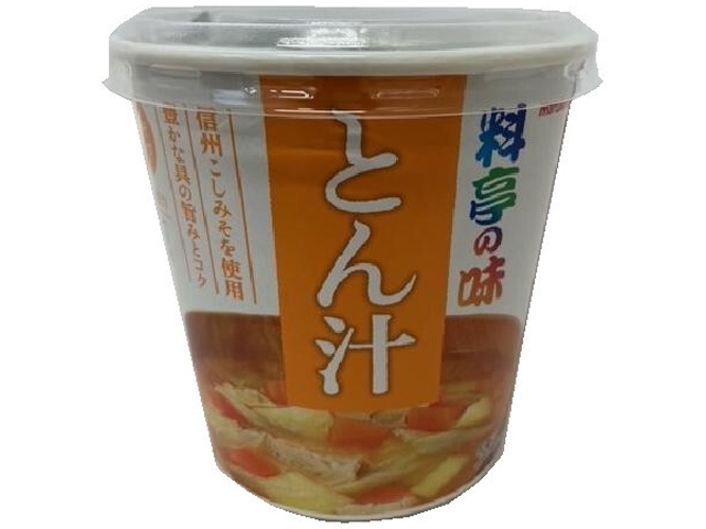 Marukome Cup Ryotei Ajitonjiru (Pork Soup) - 1 serving (Purchase 6)