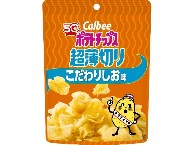 Calbee Super Thinly Sliced ??Potatoes, Salt Flavor, 40g (Special Order Item) [Purchase 12]