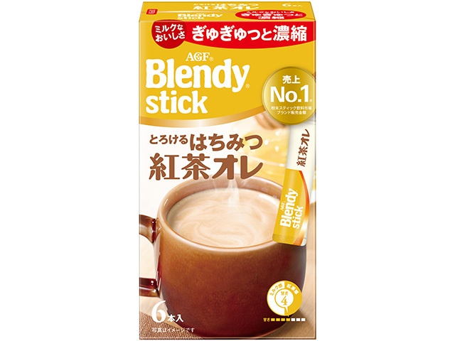 Blendy Stick Melty Honey Tea Au Lait (6 sticks) [Special Order Item] [Purchase 24 sticks]