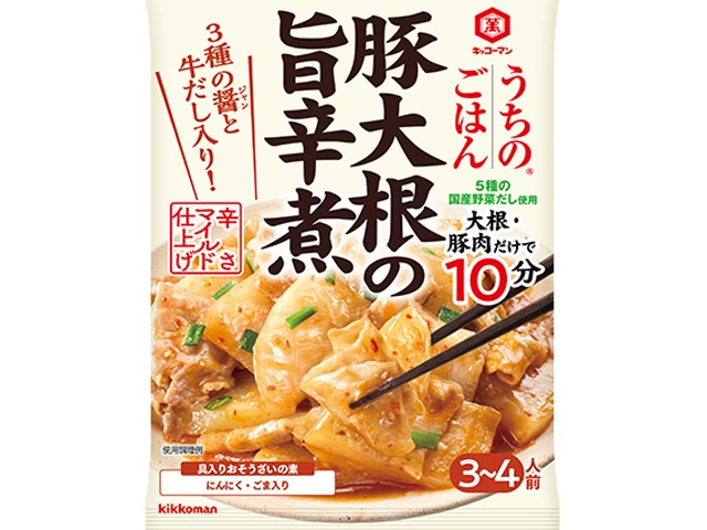 Kikkoman Uchi no Gohan (Our Home Cooking) Spicy Pork and Radish Stew, 72g (Special Order Item) [Purchase Quantity: 40]