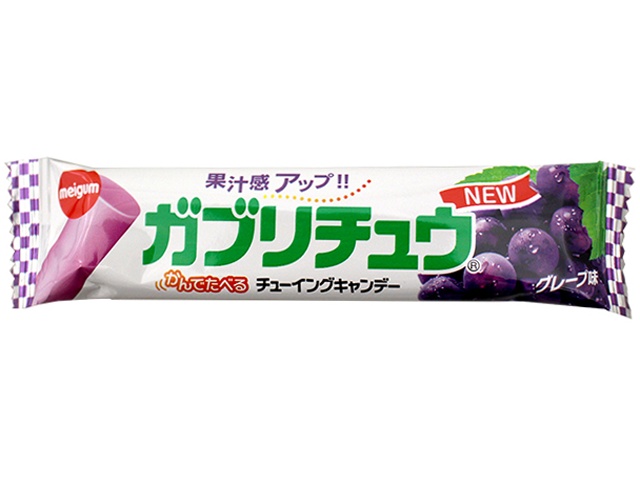 Meiji Gum Gaburichu Grape, 1 stick (20 pieces)