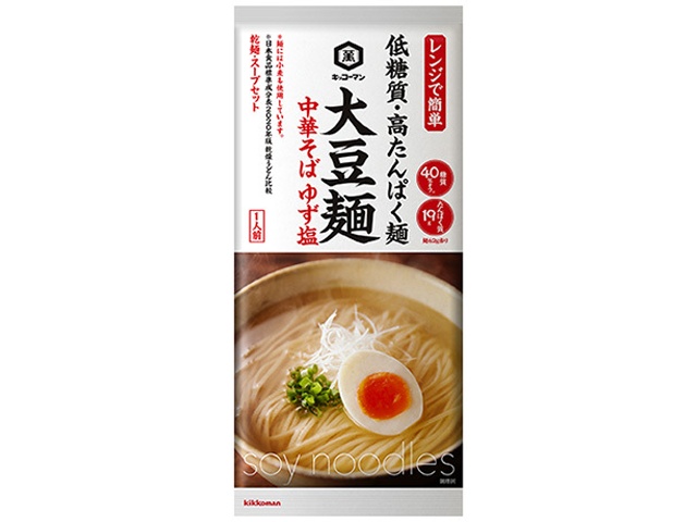 Kikkoman Soybean Noodles, Chinese Noodles, Yuzu Salt, 104g (Special Order Item) [Purchase Quantity: 40]