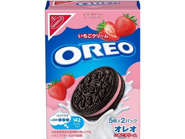 Oreo Strawberry Cream, 10 pieces (Special Order Item) [Purchase Quantity: 48]