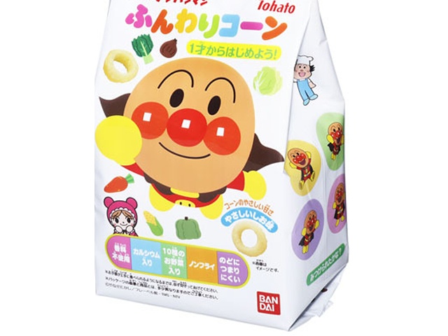 Tohato Anpanman Fluffy Salted Corn, 20g (Pack of 24)