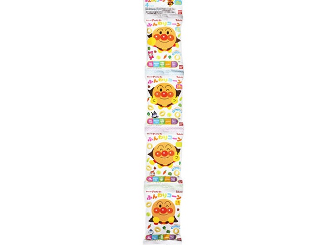 Tohato Anpanman Fluffy Corn, 4 Packets, 6g x 4 (Special Order Item) [Purchase Quantity: 15]