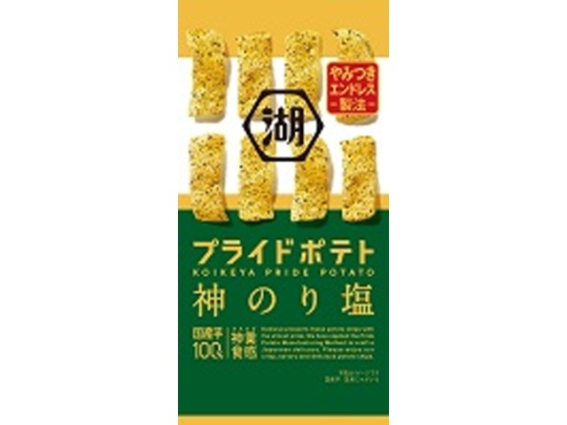 Koikeya Slim Pride Potatoes, Bite-sized, with Nori Seaweed Salt (Purchase 6 pieces)