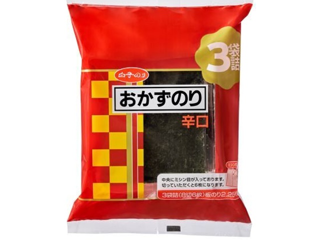 Korean-made dry seaweed milt and dried seaweed, 3 packs (Special order item) [Purchase quantity: 24]