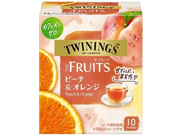 Twinings The Fruits Peach & Orange 10-Pack (Special Order Item) [Purchase Quantity: 24]