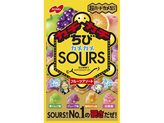 Nobel Kachi Kachi Chibi Kame Sour Fruit Assortment (6 pieces)