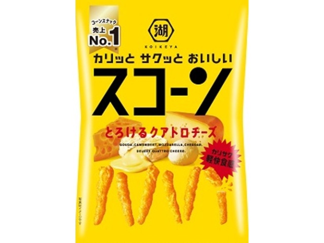 Koikeya Scone with Melting Quattro Cheese, 73g (Pack of 12)